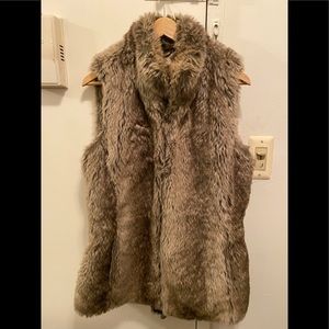 Banana Republic Faux Fur Vest